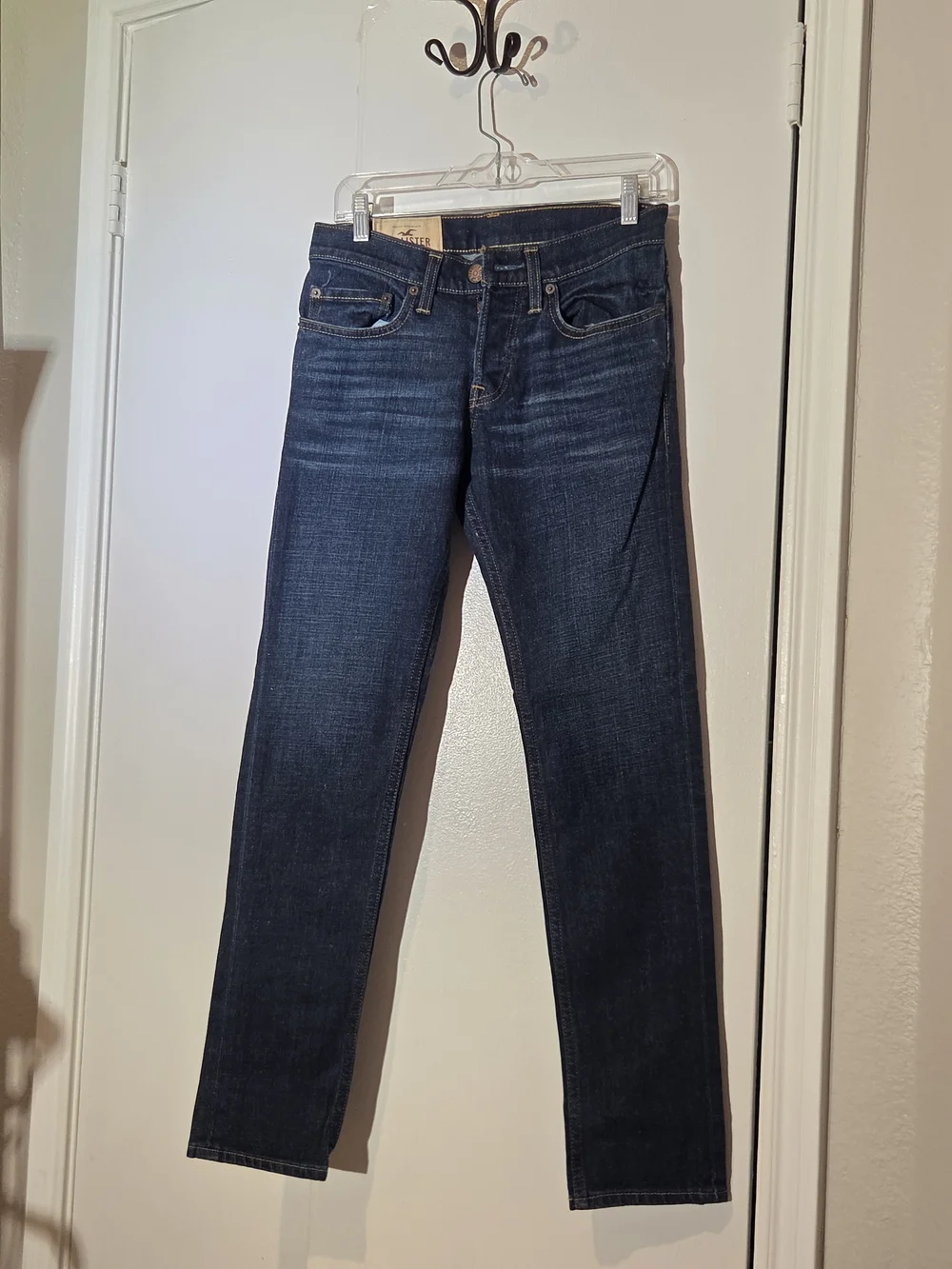 Hollister Men's Dark Indigo Skinny Jeans